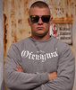 Bluza OFENSYWA GOTYK grafitowo/biała prosta