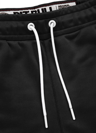 Spodnie dresowe PIT BULL OLDSCHOOL TAPE LOGO TERRY czarny