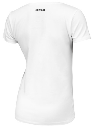 T-shirt damski PIT BULL SMALL LOGO slim fit WMN biały