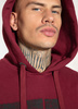 Bluza PIT BULL CLASSIC LOGO bordowa kaptur