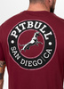 T-shirt PIT BULL SAN DIEGO CA BLACK bordowy
