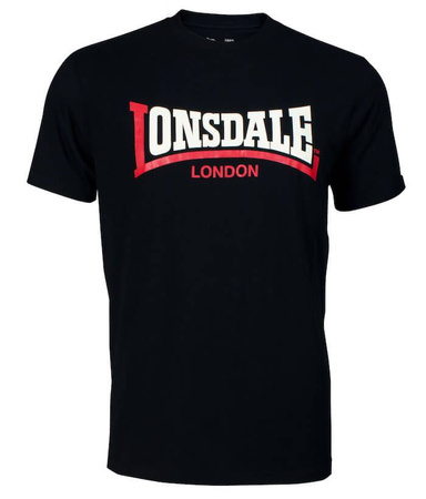 T-shirt LONSDALE TWO TONE czarny