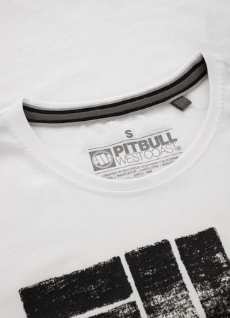 T-shirt damski PIT BULL CLASSIC LOGO WMN biały
