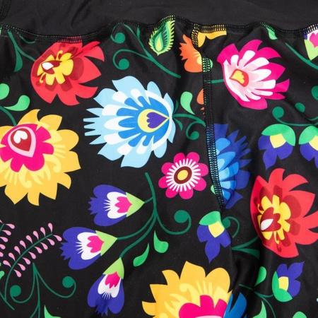 Legginsy Sportowe Damskie Folk 2 3/4