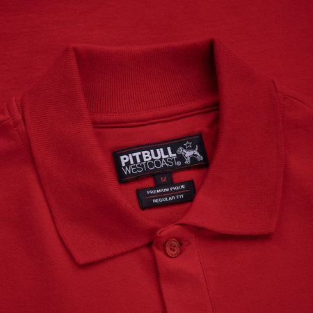 POLO PIT BULL regular LOGO 22 czerwone