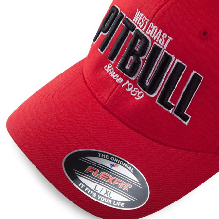 Czapka PIT BULL FULL CAP CLASSIC SINCE 1989 czerwona