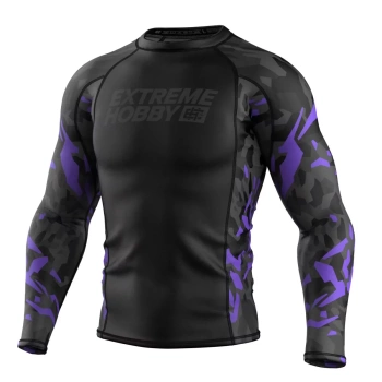 Longsleeve Rashguard EXTREME HOBBY BLACK PANTHER fioletowy