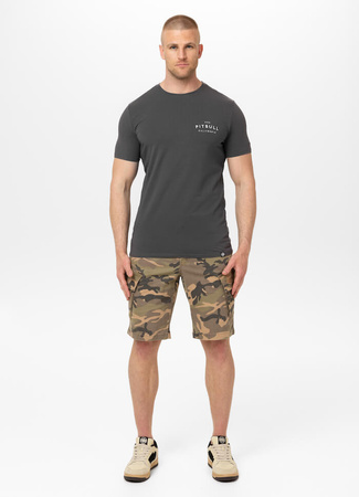 T-shirt PIT BULL USA CAL 140 spandex grafitowy