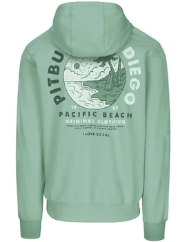 Bluza PIT BULL Tricot Terry PLANET SURF light mint rozpinana
