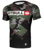 Rashguard PIT BULL CROSS CAMO woodland camo krótki rękaw