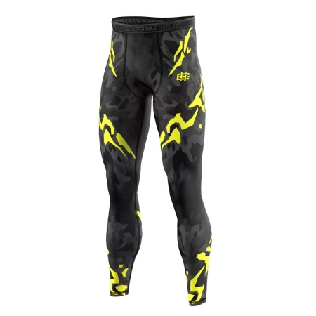 Legginsy Sportowe Męskie Black Panther