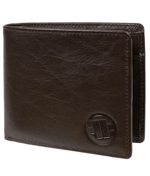 SKÓRZANY portfel PIT BULL POWAY brązowy