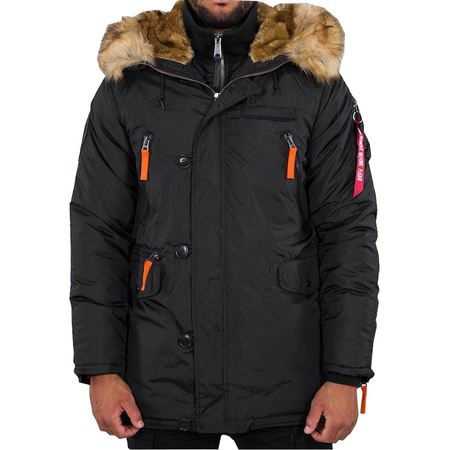 Kurtka ALPHA INDUSTRIES PPS N3B czarno-pomarańczowa (black/orange) 133148 241