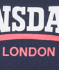 T-shirt LONSDALE TWO TONE granatowy