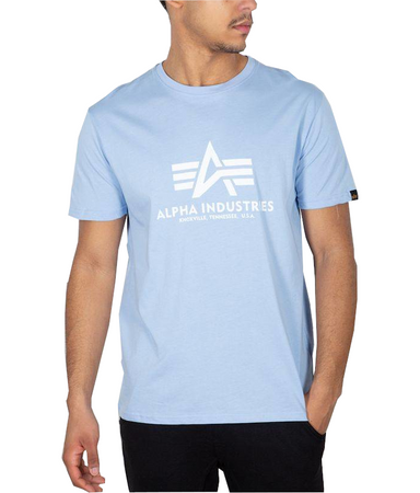 T-shirt ALPHA INDUSTRIES BASIC błękitny (light blue) 100501 513