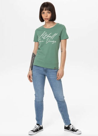 T-shirt damski PIT BULL SD WMN miętowy (mint)