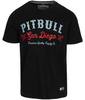 T-shirt PIT BULL STRENGTH &  RESPECT czarny