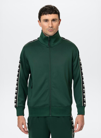 Bluza PIT BULL OLDSCHOOL POWERS zielona (bottle green) stójka