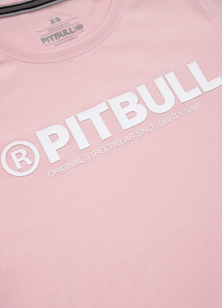 T-shirt damski PIT BULL R slim fit WMN różowy