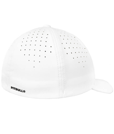 Czapka PIT BULL FULL CAP TECH LOGO WITH PERFORATED biała 