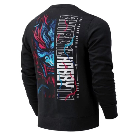 Bluza EXTREME HOBBY BLUE ONI czarna prosta