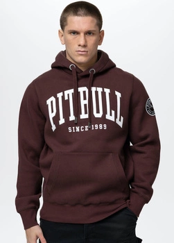 Bluza PIT BULL NORTON dark burgundy kaptur