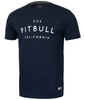 T-shirt PIT BULL Garment Washed USA CAL granatowy