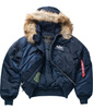Kurtka ALPHA INDUSTRIES 45P HOODED niebieska (rep.blue) 144103 07