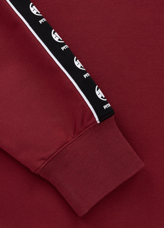 Bluza PIT BULL Tricot Terry TAPE NUGGET bordowa prosta