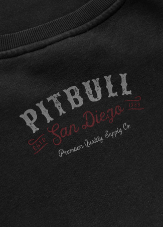 Bluza PIT BULL Washed STRENGTH & RESPECT czarna prosta