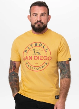 T-shirt PIT BULL SAN DIEGO INS. żółty (pale yellow)