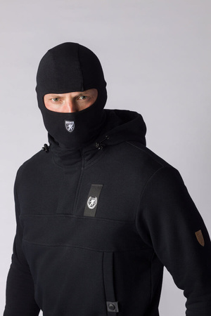Bluza PGWEAR REVOLT czarna kaptur + kominiarka