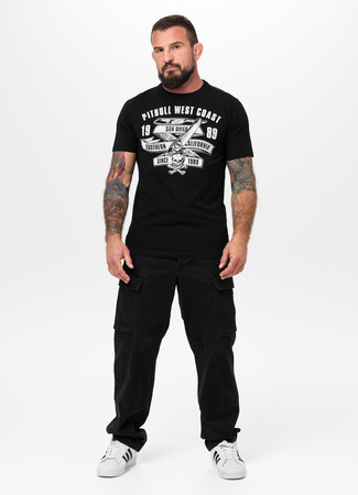 T-shirt PIT BULL OLDSCHOOL RAZOR czarny