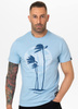 T-shirt PIT BULL PALMS light blue