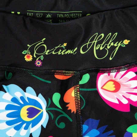 Legginsy Sportowe Damskie Folk 2 3/4