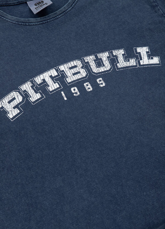 T-shirt PIT BULL Denim Washed  BORN IN 1989 granatowy