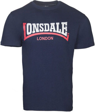 T-shirt LONSDALE TWO TONE granatowy