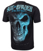 T-shirt PIT BULL BLUE SKULL czarny