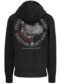 Bluza PIT BULL STRENGTH & RESPECT dark graphite rozpinana