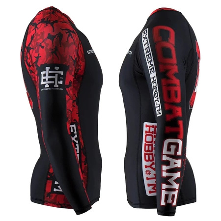 Longsleeve rashguard EXTREME HOBBY RED WARRIOR czarno-czerwony
