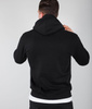 Bluza ALPHA INDUSTRIES SMALL LOGO czarna kaptur 196318 03
