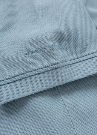 POLO PIT BULL Denim Washed Pique SMALL LOGO washed blue