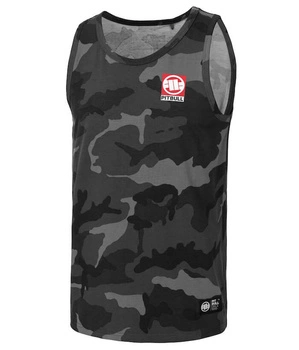 Tank top PIT BULL SLIM FIT SMALL HILLTOP all black camo