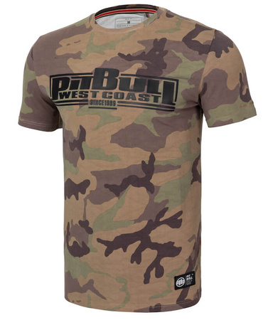 T-shirt PIT BULL SLIM FIT CLASSIC BOXING woodland camo 