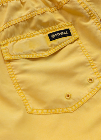 Szorty kąpielowe PIT BULL BALFOUR washed yellow