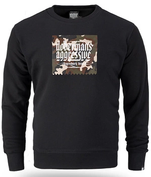 Bluza DOBERMANS CLASSIC CAMO BC395 czarna prosta