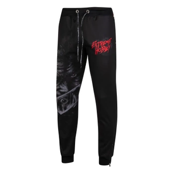 Spodnie dresowe poliester  EXTREME HOBBY WHY SO SERIOUS czarny