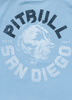 T-shirt PIT BULL DOG SD light blue
