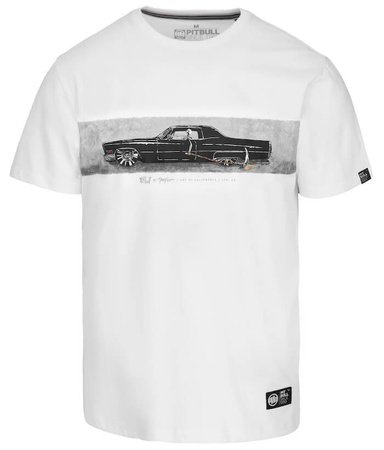 T-shirt PIT BULL DEVIL'S DEVILLE biały