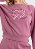 Damska bluza PIT BULL MANZANITA HEART WMN pink prosta